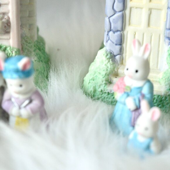 Lighted Easter Village Set with Bunny Villagers - Picture 7 of 8